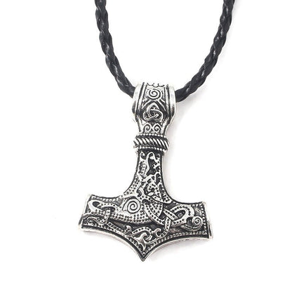 Fritjof Thor’s Hammer - Norse Viking Pendant by The Nevermore – Unique Gothic Jewelry by Nevermore Lifestyle & Tech | Silver