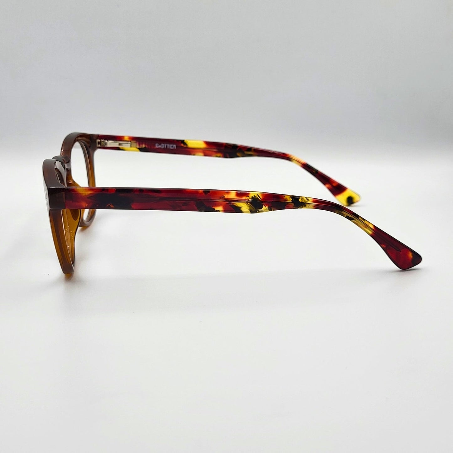 G - OTTICA 883214 - Brown Round Eyeglasses by The Nevermore – Unique Eyeglasses by Nevermore Lifestyle & Tech |