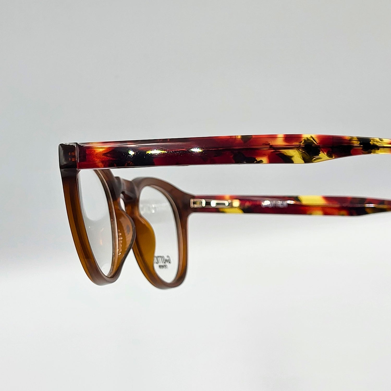 G - OTTICA 883214 - Brown Round Eyeglasses by The Nevermore – Unique Eyeglasses by Nevermore Lifestyle & Tech |