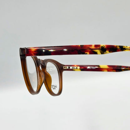 G - OTTICA 883214 - Brown Round Eyeglasses by The Nevermore – Unique Eyeglasses by Nevermore Lifestyle & Tech |