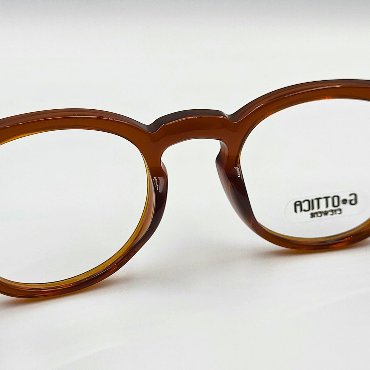 G - OTTICA 883214 - Brown Round Eyeglasses by The Nevermore – Unique Eyeglasses by Nevermore Lifestyle & Tech |