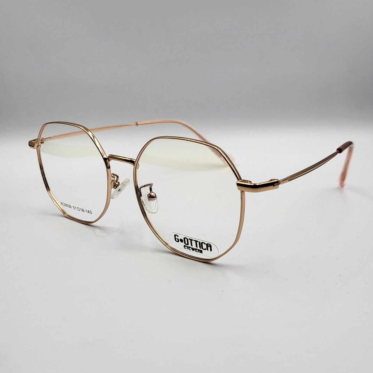 G - OTTICA XC0039 Rose Gold Eyeglasses by The Nevermore – Unique Eyeglasses by Nevermore Lifestyle & Tech |