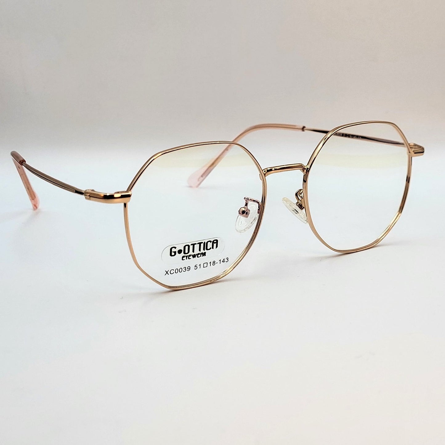 G - OTTICA XC0039 Rose Gold Eyeglasses by The Nevermore – Unique Eyeglasses by Nevermore Lifestyle & Tech |