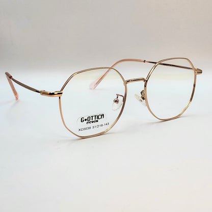 G - OTTICA XC0039 Rose Gold Eyeglasses by The Nevermore – Unique Eyeglasses by Nevermore Lifestyle & Tech |