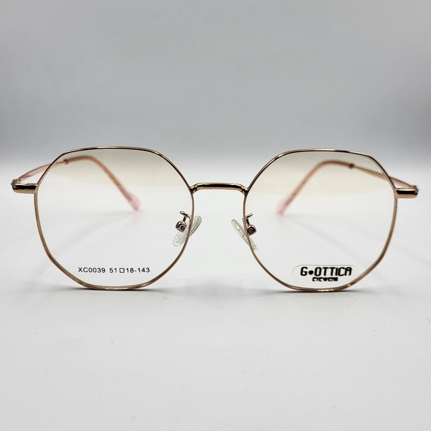 G - OTTICA XC0039 Rose Gold Eyeglasses by The Nevermore – Unique Eyeglasses by Nevermore Lifestyle & Tech |
