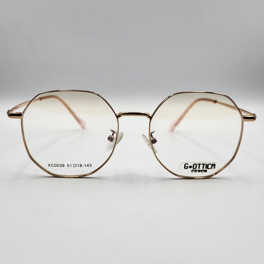 G - OTTICA XC0039 Rose Gold Eyeglasses by The Nevermore – Unique Eyeglasses by Nevermore Lifestyle & Tech |