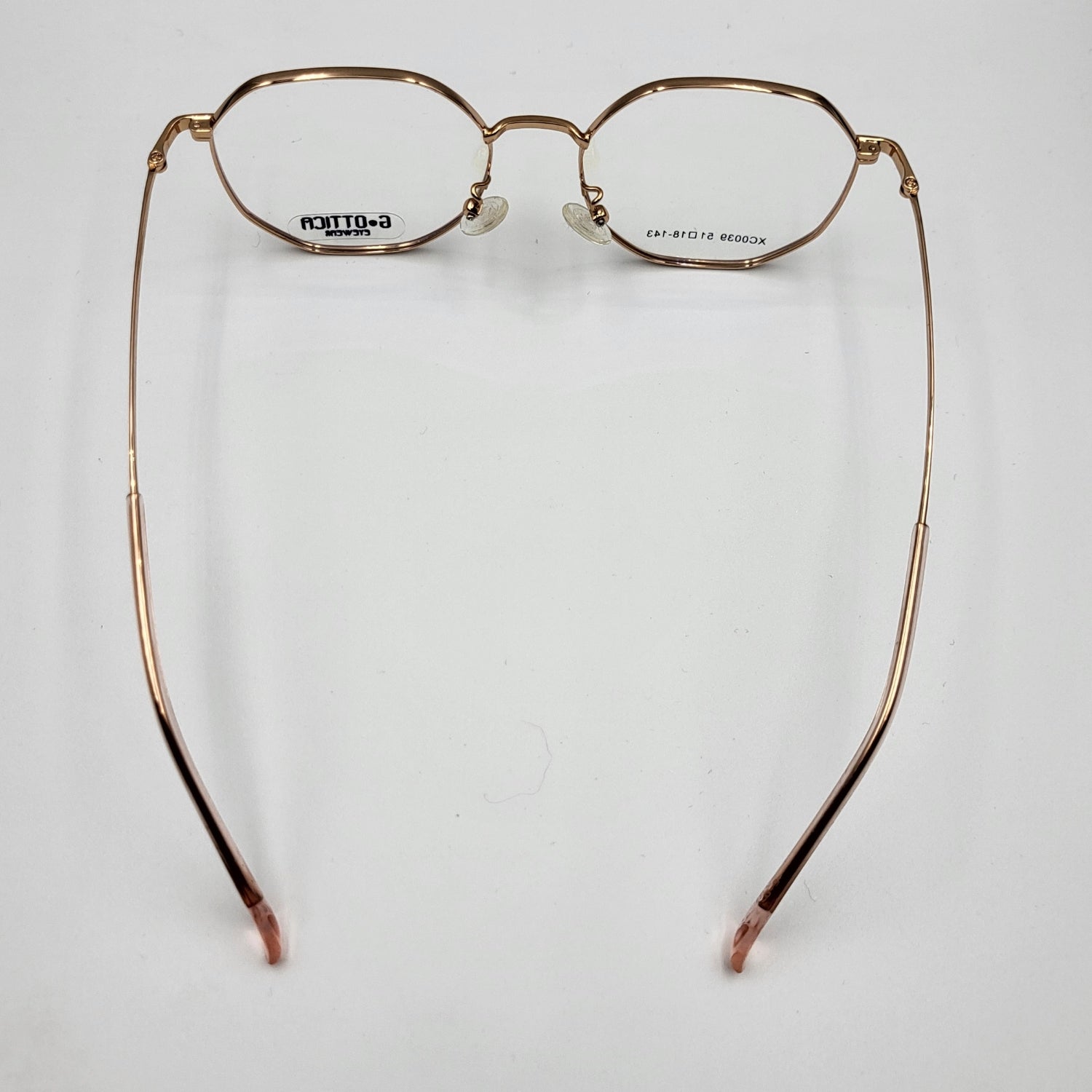G - OTTICA XC0039 Rose Gold Eyeglasses by The Nevermore – Unique Eyeglasses by Nevermore Lifestyle & Tech |