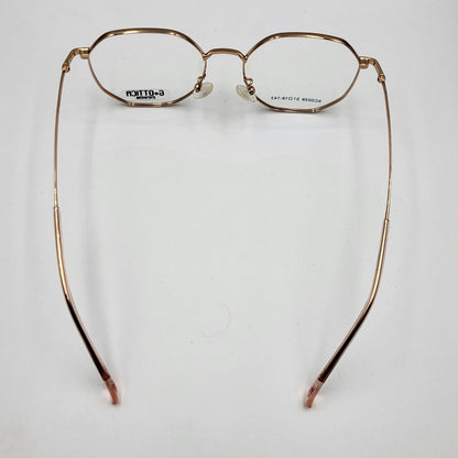 G - OTTICA XC0039 Rose Gold Eyeglasses by The Nevermore – Unique Eyeglasses by Nevermore Lifestyle & Tech |