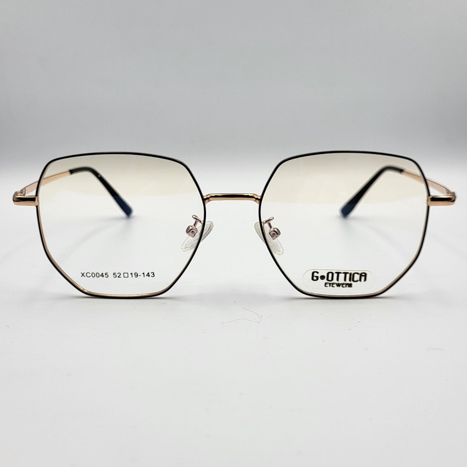 G - OTTICA XC0045 - Sleek Gold Black Eyeglasses by The Nevermore – Unique Eyeglasses by Nevermore Lifestyle & Tech |