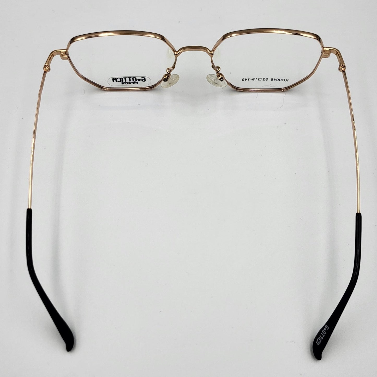 G - OTTICA XC0045 - Sleek Gold Black Eyeglasses by The Nevermore – Unique Eyeglasses by Nevermore Lifestyle & Tech |