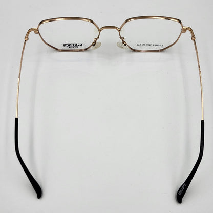 G - OTTICA XC0045 - Sleek Gold Black Eyeglasses by The Nevermore – Unique Eyeglasses by Nevermore Lifestyle & Tech |