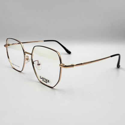 G - OTTICA XC0045 - Sleek Gold Black Eyeglasses by The Nevermore – Unique Eyeglasses by Nevermore Lifestyle & Tech |