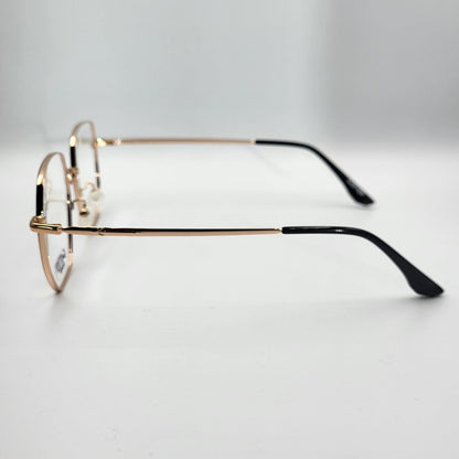 G - OTTICA XC0045 - Sleek Gold Black Eyeglasses by The Nevermore – Unique Eyeglasses by Nevermore Lifestyle & Tech |