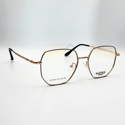 G - OTTICA XC0045 - Sleek Gold Black Eyeglasses by The Nevermore – Unique Eyeglasses by Nevermore Lifestyle & Tech |