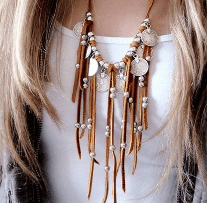 Galatea - The Nevermore Fantastic Fringe Boho Necklace – Unique Women's Fashion by Nevermore Lifestyle & Tech | default