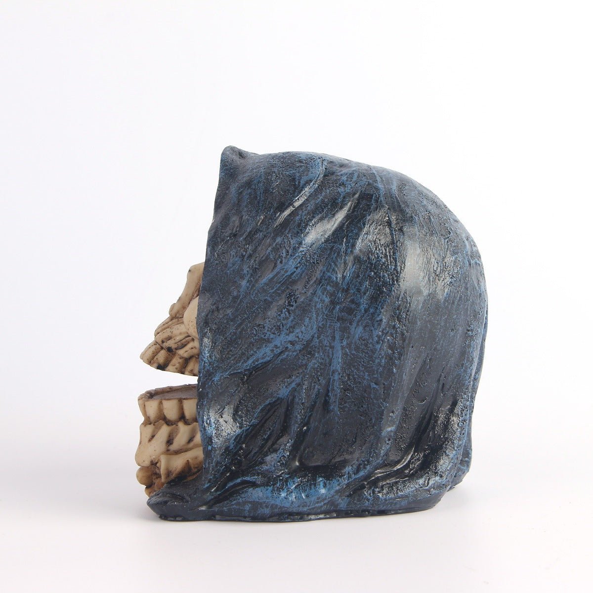 Ghost Skull - The Nevermore Gothic Home Decor Resin Crafts – Unique Gothic Home Decor by Nevermore Lifestyle & Tech | Painted