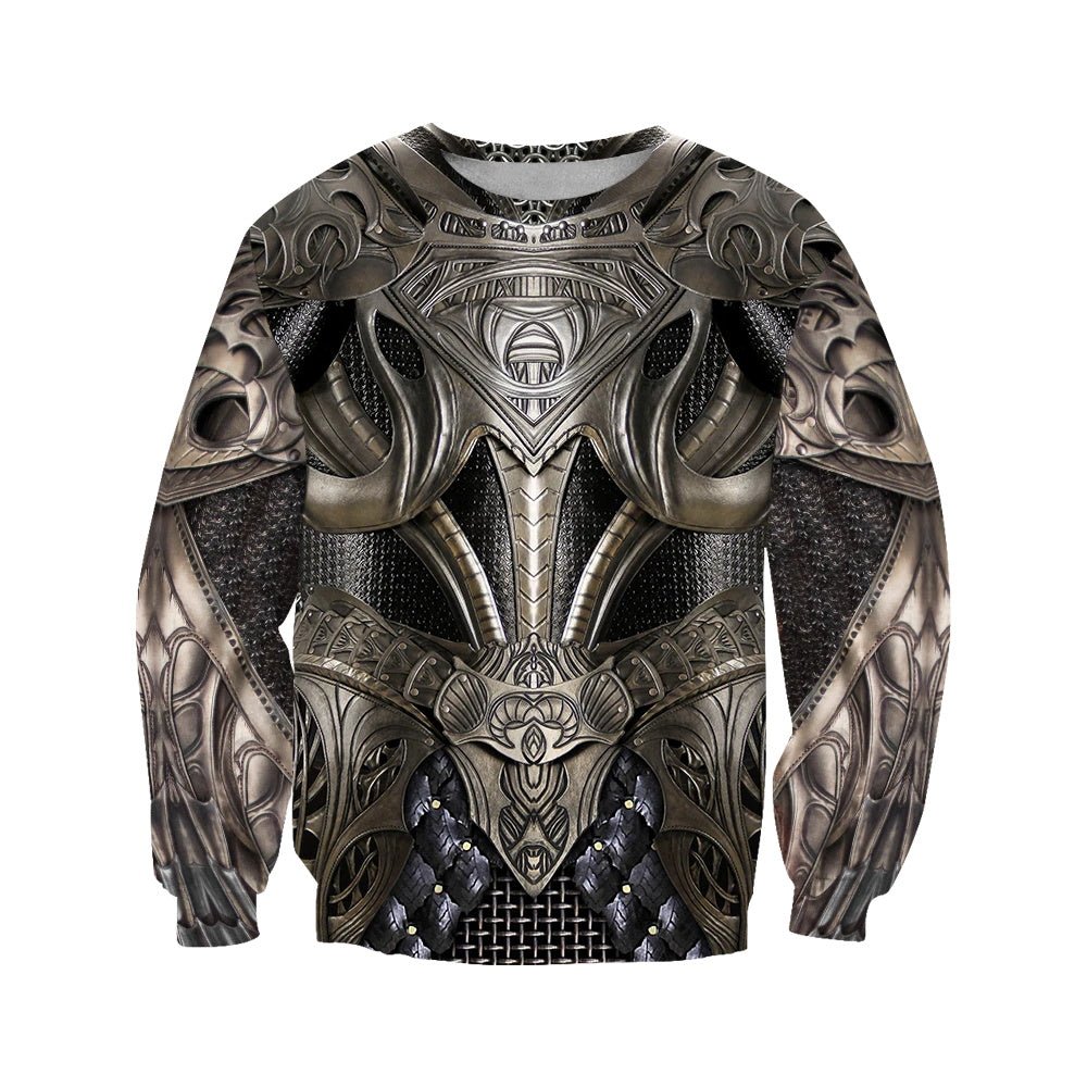 Gideon Ironheart Knight Armor - The Nevermore Knight Templar Hoodie Sweater Pullover for Men – Unique Men's Fashion by Nevermore Lifestyle & Tech | 3XL Zip Hoodie