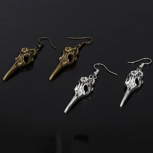 Gilbert Sharpe Crow Head - The Nevermore Gothic Earrings – Unique Gothic Earrings by Nevermore Lifestyle & Tech | Ancient silver