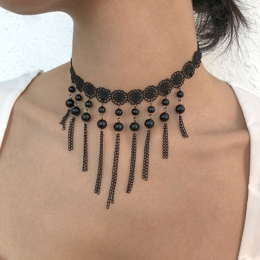 Giselle Dement - Gothic Lace Choker by The Nevermore – Unique Gothic Jewelry by Nevermore Lifestyle & Tech | A