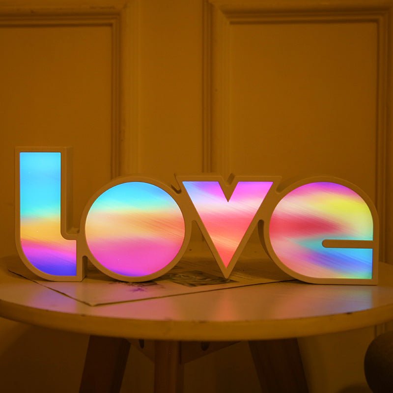 GlowForm – 3D LED LOVE Decorative Light by The Nevermore – Unique Home Decor by Nevermore Lifestyle & Tech | USB A