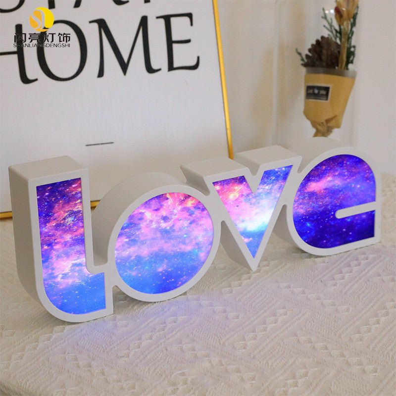 GlowForm – 3D LED LOVE Decorative Light by The Nevermore – Unique Home Decor by Nevermore Lifestyle & Tech | USB A