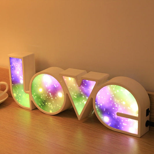 GlowForm – 3D LED LOVE Decorative Light by The Nevermore – Unique Home Decor by Nevermore Lifestyle & Tech | USB A
