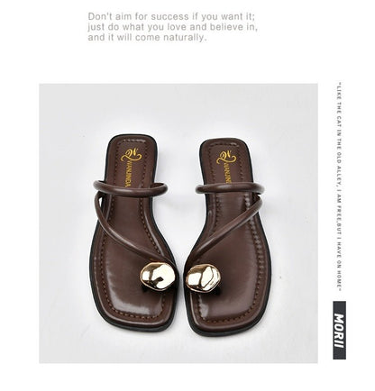 GoldenCove - Roman Wedge Slippers by The Nevermore