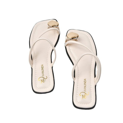 GoldenCove - Roman Wedge Slippers by The Nevermore