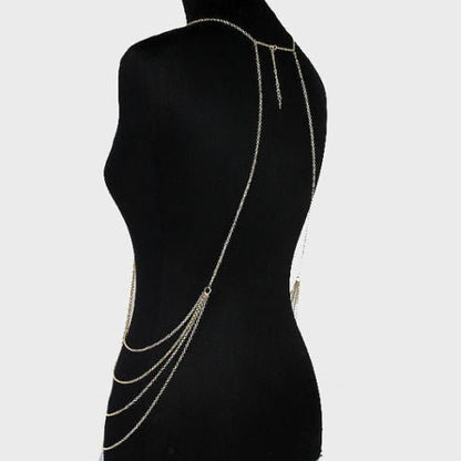 Gossamer Glee - The Nevermore Body Chains for Women – Unique Accessories by Nevermore Lifestyle & Tech | Gold