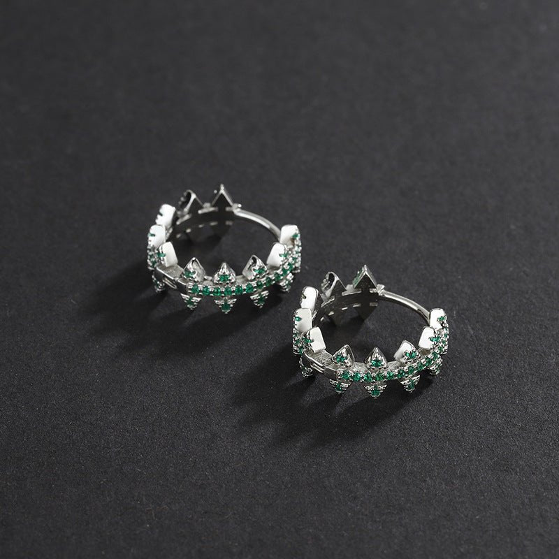 Green Zircon - The Nevermore Earrings 925 Sterling Silver – Unique Earrings by Nevermore Lifestyle & Tech | Green