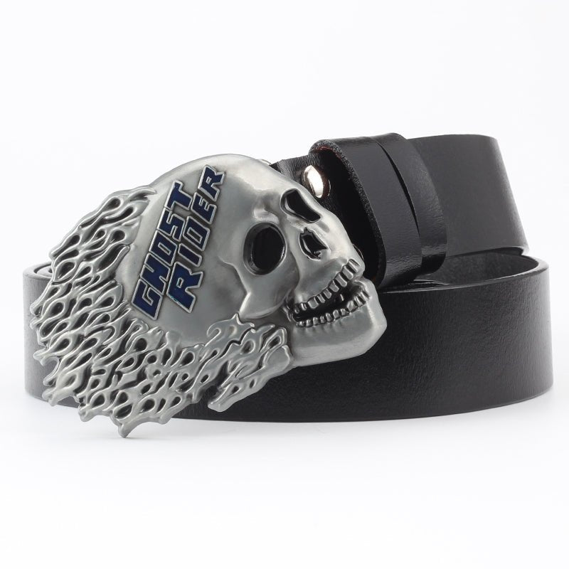 Gregory Lushmoon - The Nevermore Gothic Belt Ghost Rider – Unique Gothic Fashion for Men by Nevermore Lifestyle & Tech | 105cm 07