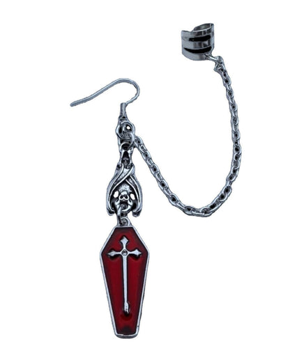 Griselda Silverstone - The Nevermore Gothic Ear - wrap Ear - cuff Earring for Women – Unique Gothic Jewelry by Nevermore Lifestyle & Tech | One Earring