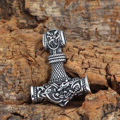 Gunhild - Nordic Viking Hammer Pendant by The Nevermore – Unique Gothic Jewelry by Nevermore Lifestyle & Tech | Ancient silver pure pendant