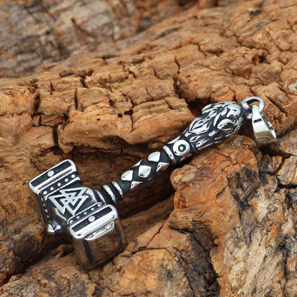Gunnar Thor’s Hammer - Stainless Steel Viking Pendant by The Nevermore – Unique Gothic Jewelry by Nevermore Lifestyle & Tech | Pendant