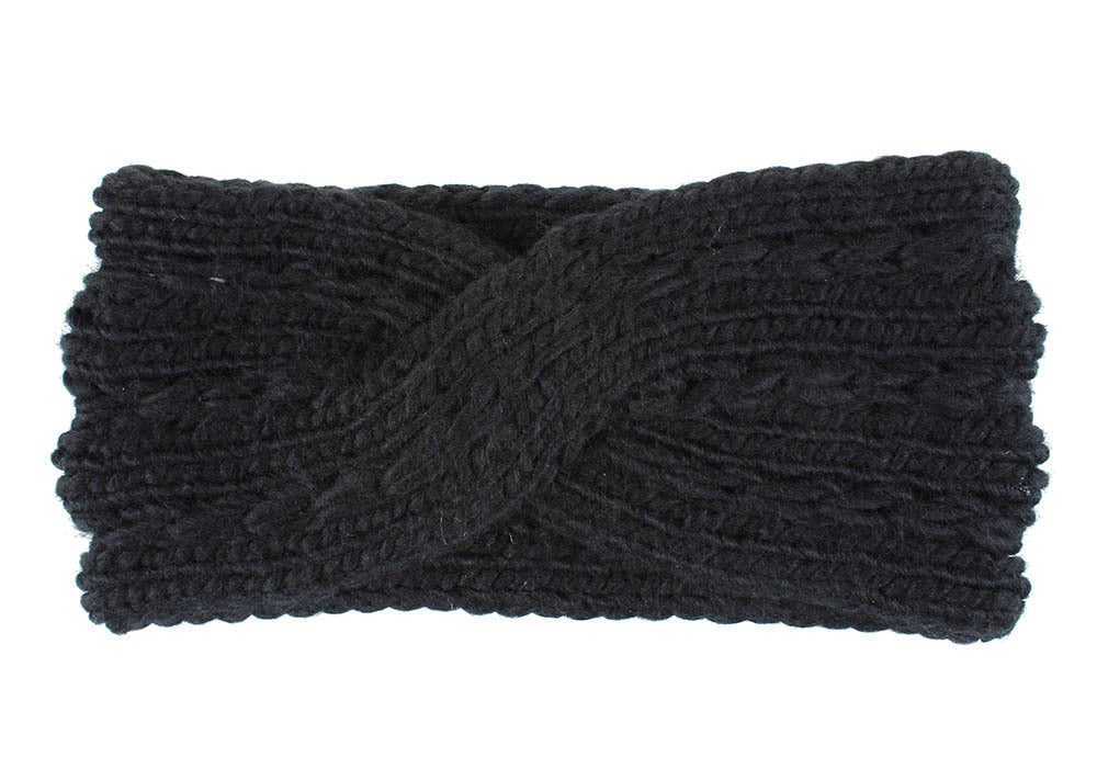 Gypsy Soul - Wool Cross Headband by The Nevermore – Unique Headbands by Nevermore Lifestyle & Tech | Black