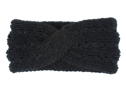Gypsy Soul - Wool Cross Headband by The Nevermore – Unique Headbands by Nevermore Lifestyle & Tech | Black
