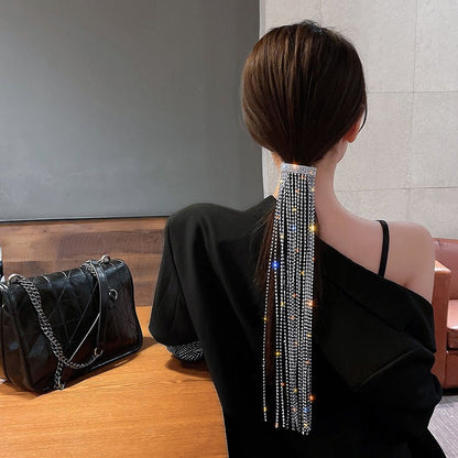 Hair Accessories Tassel Crystal - The Nevermore Hairpins for Women – Unique Hairpins by Nevermore Lifestyle & Tech | Golden