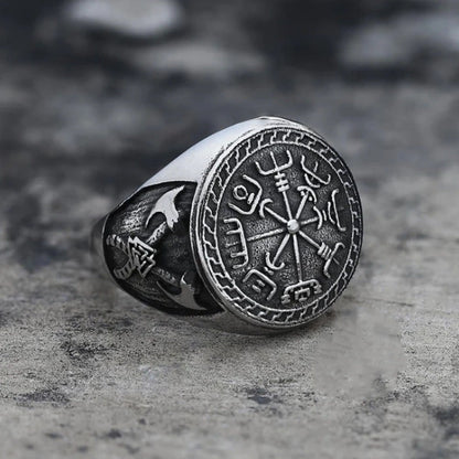 Hallbjorn - The Nevermore Gothic Viking Compass Ring – Unique Gothic Jewelry by Nevermore Lifestyle & Tech | 10