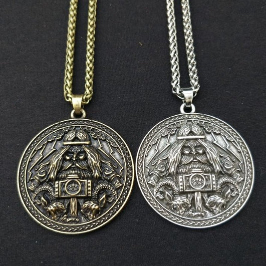 Halvard - Norse Viking Pendant Necklace for Men by The Nevermore – Unique Gothic Jewelry by Nevermore Lifestyle & Tech | Antique Silver