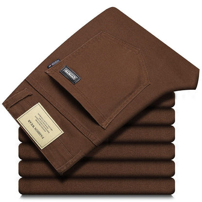 Harrison Steamwell - The Nevermore trendy slim fitting casual Pants for Men – Unique Men's Fashion by Nevermore Lifestyle & Tech | 28 Brown