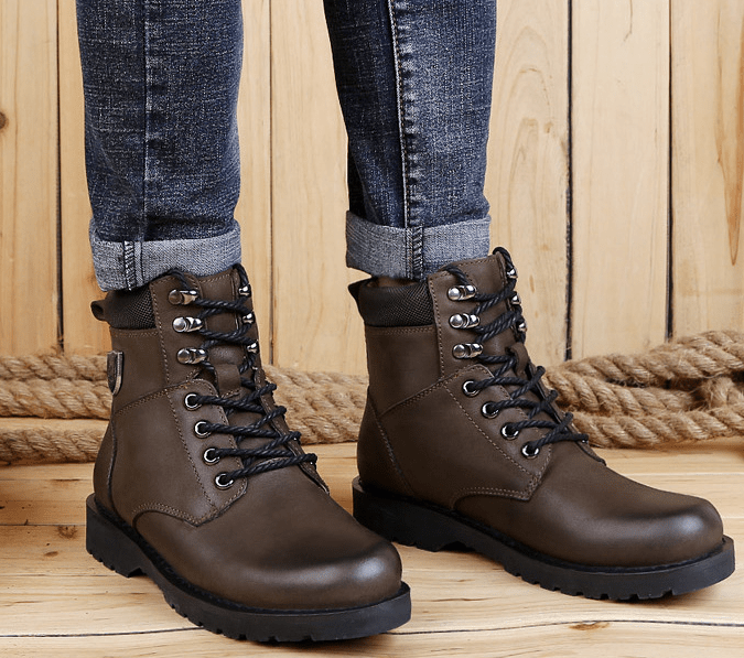 HeritageStride - Natural Leather Boots by The Nevermore – Unique Shoes by Nevermore Lifestyle & Tech | 37 Black
