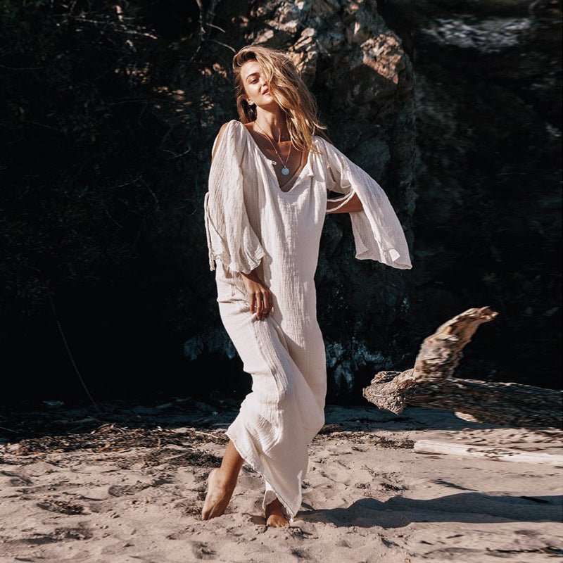 Holiday Breeze - A - Line Boho Dress by The Nevermore – Unique Boho Dresses by Nevermore Lifestyle & Tech | L Brown