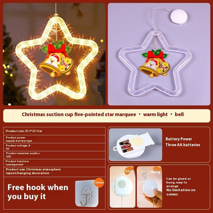 Holly Gleam – Christmas LED Star Pendant by The Nevermore – Unique Home Decor by Nevermore Lifestyle & Tech | Battery Type Bell