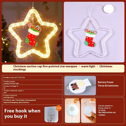 Holly Gleam – Christmas LED Star Pendant by The Nevermore – Unique Home Decor by Nevermore Lifestyle & Tech | Battery Type Christmas stocking