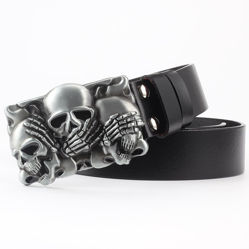 Hugo Dreadfang - The Nevermore Gothic Belt Skulls – Unique Gothic Fashion for Men by Nevermore Lifestyle & Tech | 105cm 05