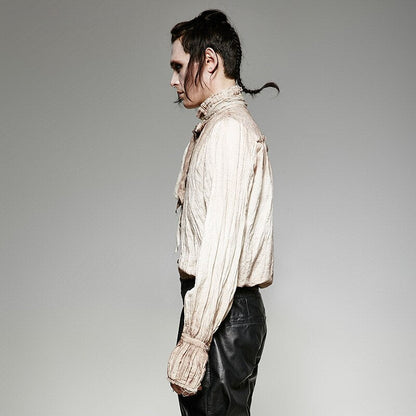 Humphrey - The Nevermore Steampunk Retro Shirt with Bow Tie – Unique Gothic Fashion for Men by Nevermore Lifestyle & Tech | 3XL Brown