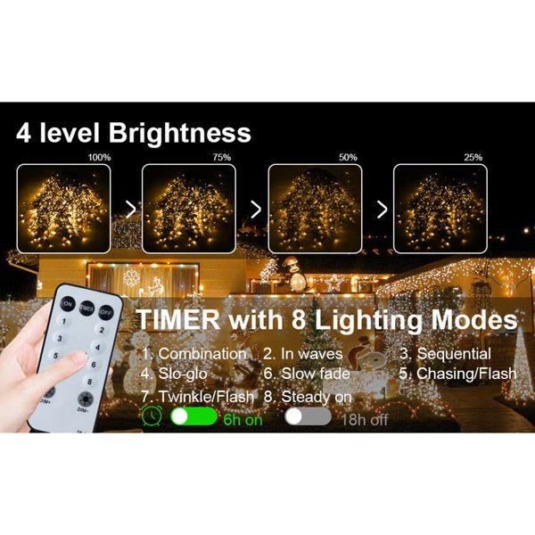 Ice Bar Lamp 32m 1000 LEDs – Warm Outdoor Lights by The Nevermore – Unique Christmas by Nevermore Lifestyle & Tech | Warm white