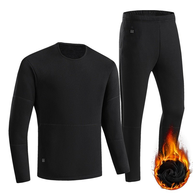 Ice Orion - The Nevermore Long Johns USB Heating Cold Protection Suit for Men – Unique Men's Fashion by Nevermore Lifestyle & Tech | 4XL Men Black Pants Zone 10