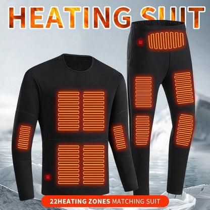 Ice Orion - The Nevermore Long Johns USB Heating Cold Protection Suit for Men – Unique Men's Fashion by Nevermore Lifestyle & Tech | 4XL Men Black Pants Zone 10