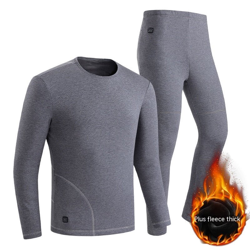 Ice Orion - The Nevermore Long Johns USB Heating Cold Protection Suit for Men – Unique Men's Fashion by Nevermore Lifestyle & Tech | 4XL Men Black Pants Zone 10